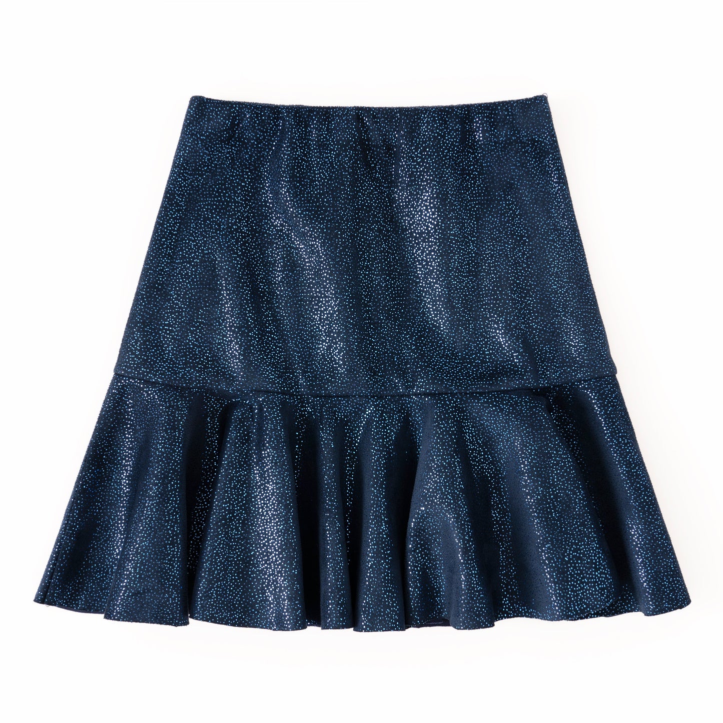Foil Dot Flounce Skirt